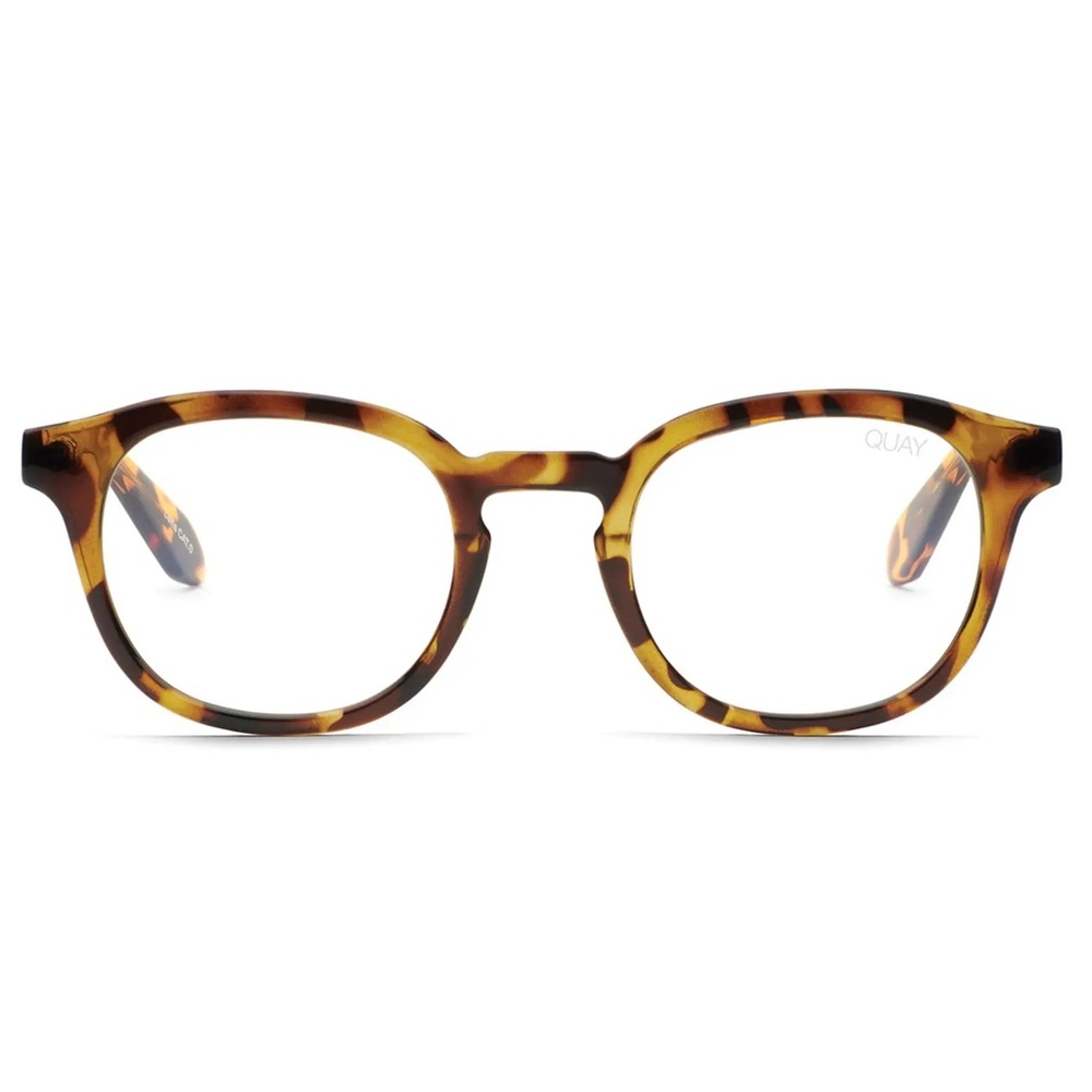 QUAY Walk On Blue Light Glasses Tortoise Frame Bluelight Blocking Lens Unisex